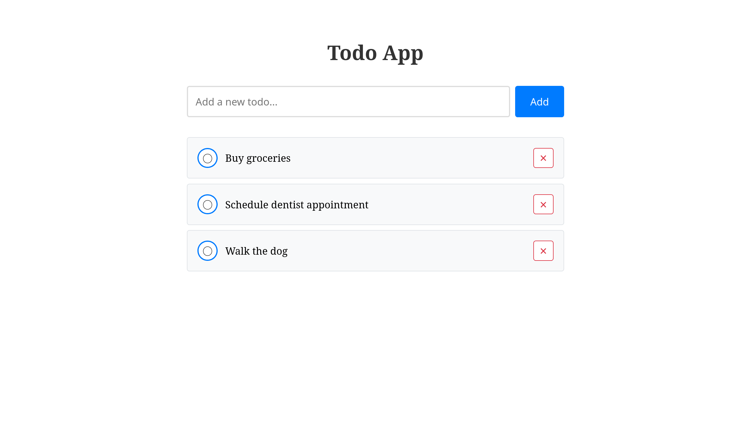 Todo App